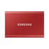 Samsung MU-PC1T0R/WW T7 Portable SSD, 1 TB, USB Type-C, 3.2 Gen 2, 1050 MB/s, Red_