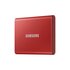 Samsung MU-PC1T0R/WW T7 Portable SSD, 1 TB, USB Type-C, 3.2 Gen 2, 1050 MB/s, Red_