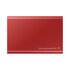 Samsung MU-PC1T0R/WW T7 Portable SSD, 1 TB, USB Type-C, 3.2 Gen 2, 1050 MB/s, Red_