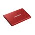 Samsung MU-PC1T0R/WW T7 Portable SSD, 1 TB, USB Type-C, 3.2 Gen 2, 1050 MB/s, Red_