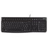 Logitech 920-002482 K120 Corded Keyboard, Full-size (100%) Wired, USB, AZERTY, Black_